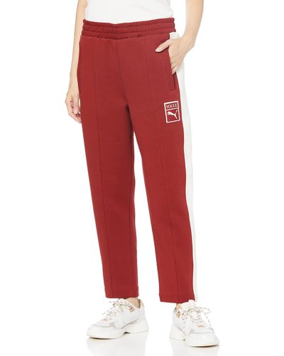 PUMA X Vogue T7 Pants Dk Pantalone - Rosso