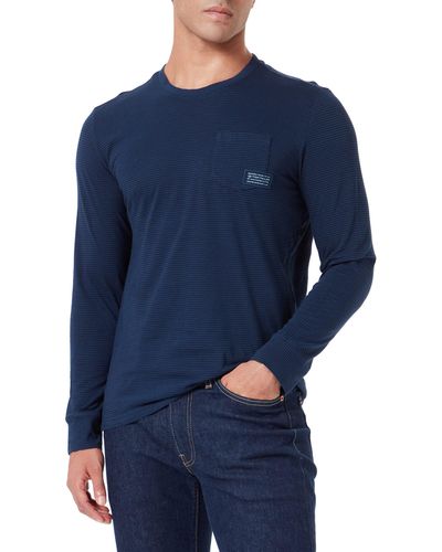 Tom Tailor Langarmshirt mit Brusttasche 1032931 - Blau