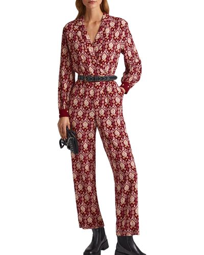 Pepe Jeans Giry Jumpsuit Voor - Rood