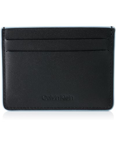Calvin Klein Edge Ccholder 6cc Wallets - Black