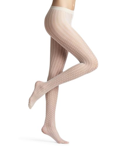 FALKE Chairwoman 15 Den W Ti Sheer Patterned 1 Pair Tights - Natural