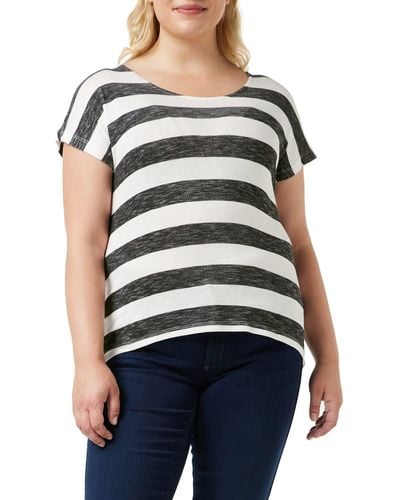 Vero Moda VMWIDE Stripe S/L Top Noos T-Shirt - Nero