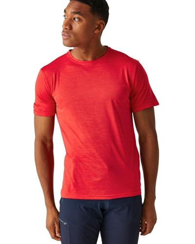 Regatta S Fingal Edition Quick Drying Wicking T Shirt - Red