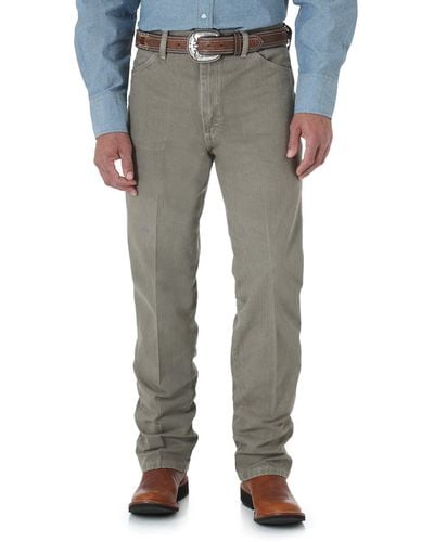 Wrangler Cowboy Cut Slim Fit Western Jean,trail Dust,29x36 Brown - Grey