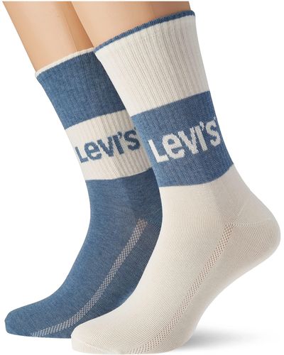 Levi's Levis 's Organic Cotton Short Sock - Blue