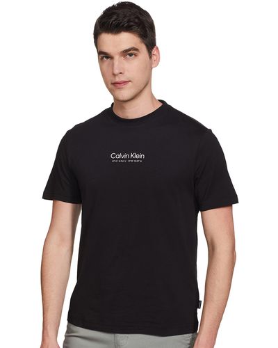 Calvin Klein Logo-T-Shirt - Schwarz