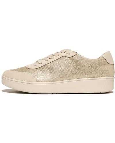 Fitflop Rally Glitz-canvas Trainers Trainer - Natural