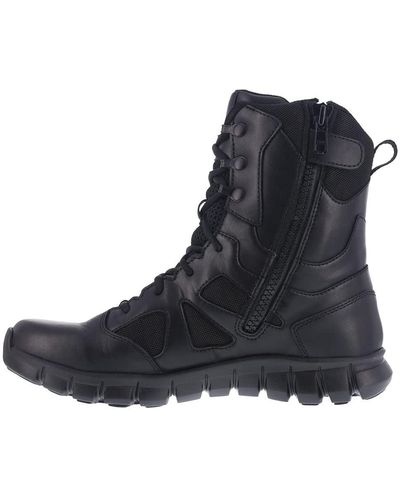Reebok Mens Sublite Cushion 8" Military Tactical Boot - Black