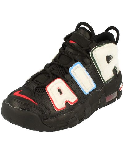 Nike Air More Uptempo GS Basketball Trainers DQ7780 Sneakers Schuhe - Schwarz