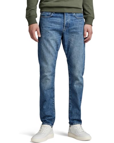 G-Star RAW Jeans 3301 Regular Tapered Jeans - Blauw