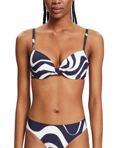 Esprit Wave Beach Rcs Pad.bra Bikini - Blue