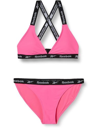 Reebok Conjunto de Bikini Dos Piezas para Mujer - Rosa