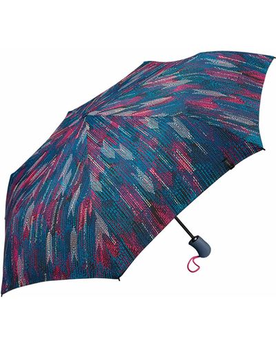 Esprit Parapluie de poche Easymatic Light On-Vers Automatique Rainbow Dawn - Bleu