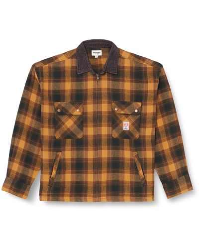 Wrangler Double Flap Pocket Shirt - Brown