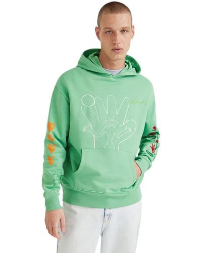 Desigual Sweat_fix - Green