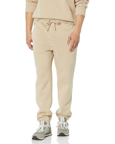 Amazon Essentials Relaxed-fit Closed-bottom Joggers - Natural