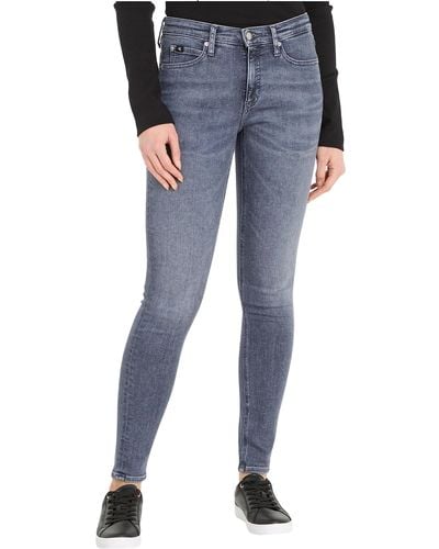 Calvin Klein Jeans Mid Rise Skinny Fit - Blue