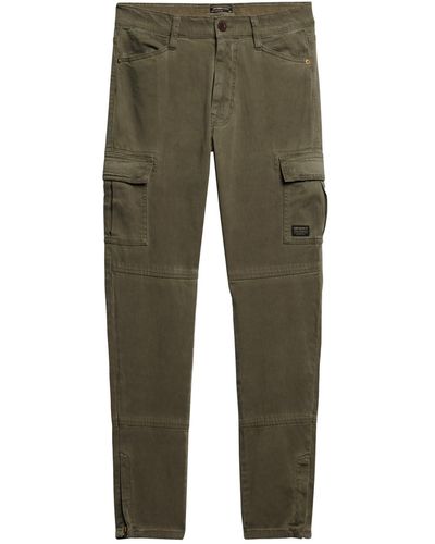 Superdry Skinny Fit Cargo Pants Hose - Grün