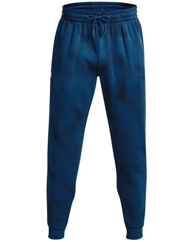 Under Armour S Rival Fleece Printed Joggers, - Blue