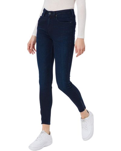 Lee Jeans Scarlett High Zip Jeans Skinny - Blu