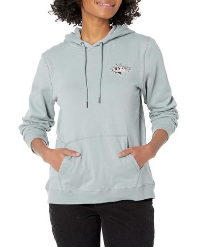 Volcom Regular Truly Deal Hoodie Fleece Sweatshirt - Gray