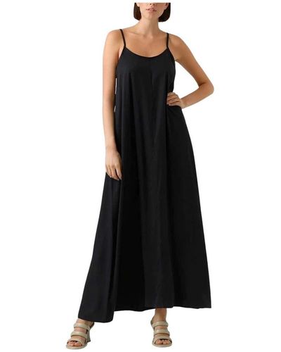 Vero Moda Vmharper SL Strap Maxi Dress Vestito - Nero