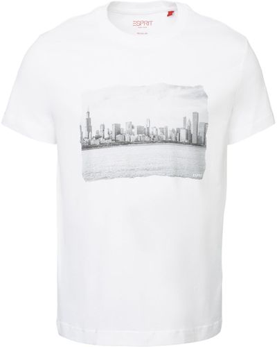Esprit 113ee2k316 T-shirt - White