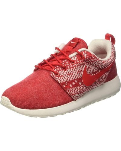 Nike Wmns Roshe One Winter, Sports Shoes - Red