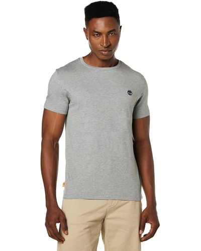 Timberland Tee Oyster River Tfo Chest Logo Shortsleeve Tee - Grigio