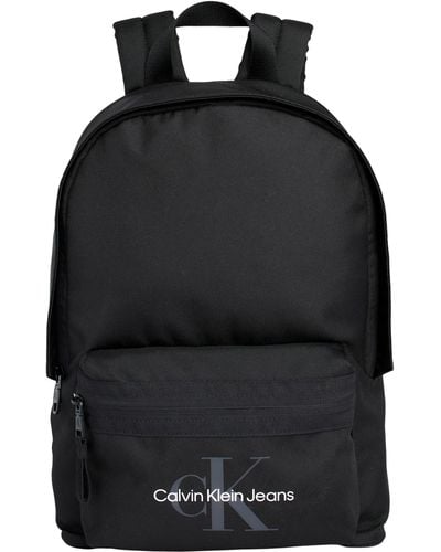 Calvin Klein Backpack Made Of Recycled Polyester - Black