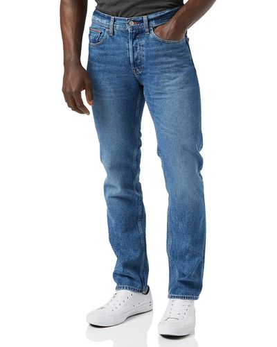 Tommy Hilfiger Straight Denton RGD Ind Jeans - Azul