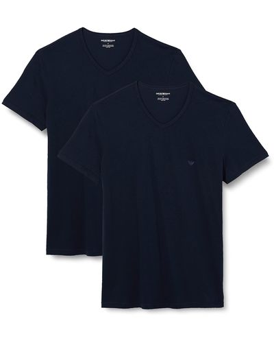 Emporio Armani T-shirt cc722-pack de 2 - Blau
