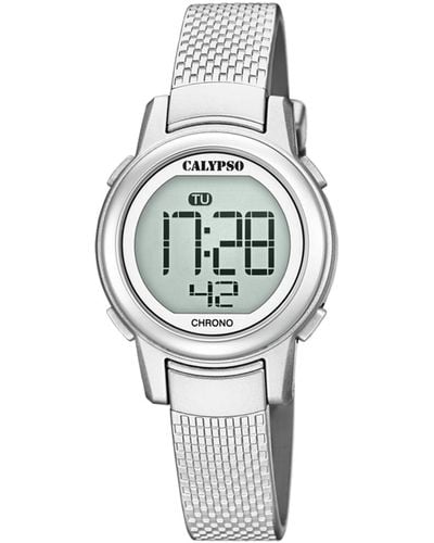 Calypso St. Barth S Digital Quartz Watch With Plastic Strap K5736/1 - Metallic