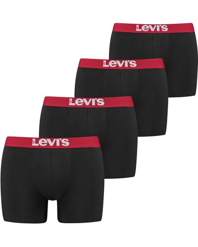 Levi's Levis Solid Basic Boxer Pugile - Nero