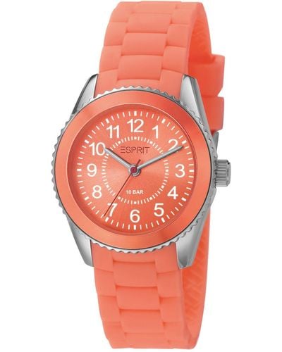 Esprit Analog Quarz Smart Watch Armbanduhr mit Resin Armband ES106424007 - Orange
