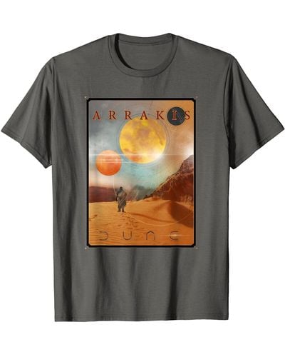 Dune Dune Spice World Of Arrakis Poster T-shirt - Gray