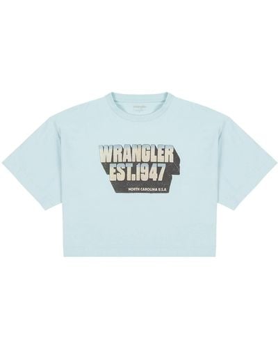 Wrangler Boxy Tee T-Shirt - Blau