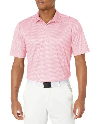 Greg Norman Collection Ml75 Microlux Whale Tail Print Polo - Pink