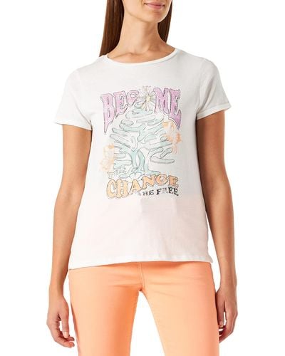 Springfield Camiseta Arbol Coachella para Mujer - Blanco