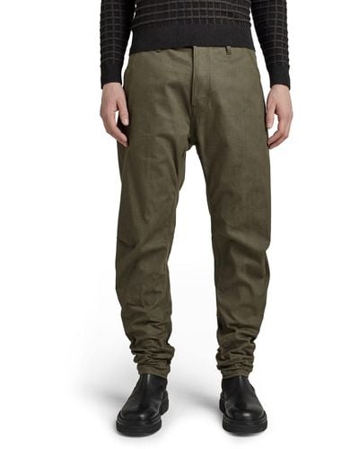 G-Star RAW Grip 3D Relaxed Tapered Jeans da Uomo - Verde