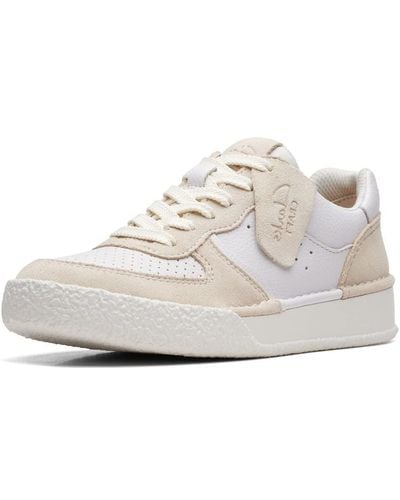 Clarks Craft Cup Court Trainers - White