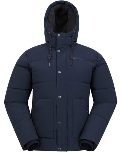 Mountain Warehouse Vortex Mens Longline Padded Jacket - Water-resistant,  Thermal Tested -30 °c, Front Pockets - Best For Winter in Blue for Men |  Lyst UK