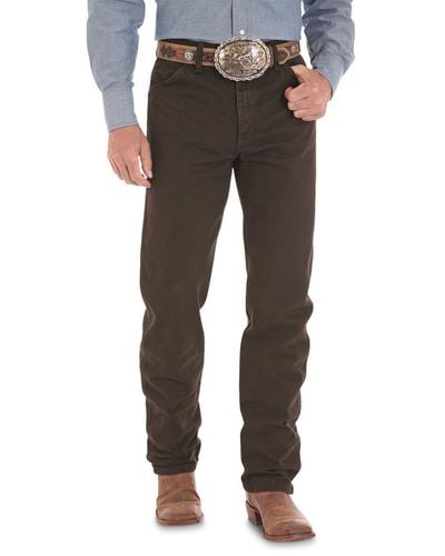 Wrangler Men's Cowboy Cut Original Fit Jean - Blk Choc., 30w X 32l - Gray