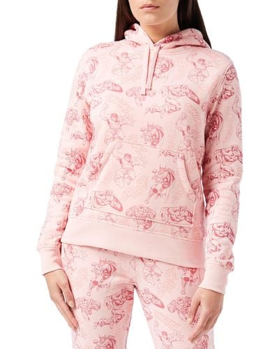 Amazon Essentials Disney | Marvel | Star Wars | Princess Fleece Jumper Hoodie Sweatshirts - Pink