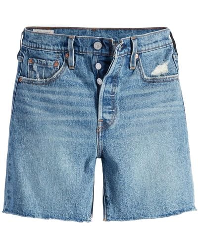 Levi's 501 Mid Thigh Short - Blauw