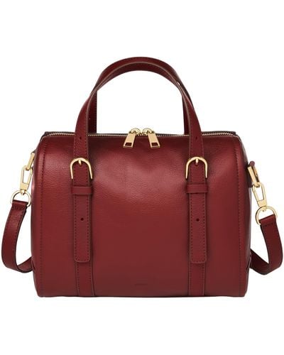 Fossil Carlie Satchel - Red