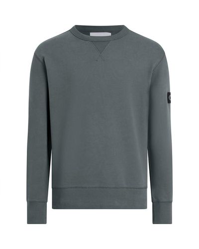 Calvin Klein Badge Crew Neck J30J323426 Sweatshirts - Grau