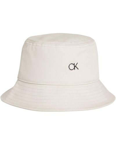 Calvin Klein Hut Fischerhut CK Outlined Bucket OneSize Beige K50K508253 - Weiß