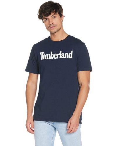 Timberland Basic Tee - Col Rond - Bleu