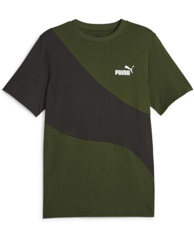 PUMA Power Cat T-Shirt XXLMyrtle Green - Grün